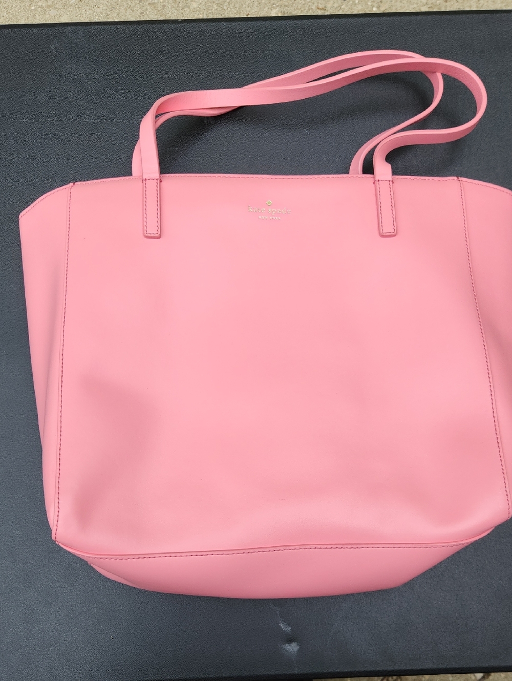 kate spade violeta Pink Leather Tote Shoulder Bag